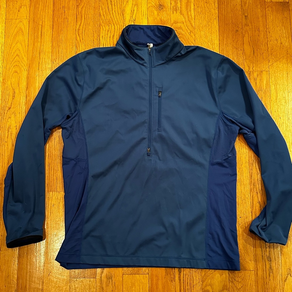 Lululemon XXL Blue Stretch 1/2 Zip Pullover